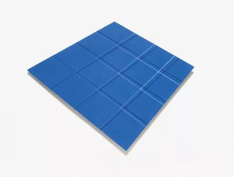 Hans Jörg Glattfelder — Gegenläufige Helligkeitsstufen aus Blau