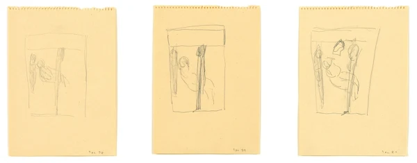 Hans Josephsohn — 3 Zeichnungen, 1978/79/80