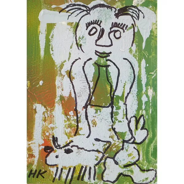 Hans Krüsi — Mann und Kuh.