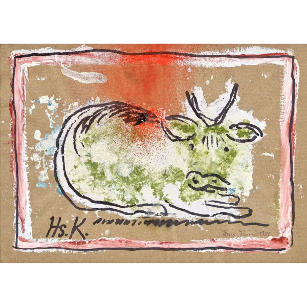 Hans Krüsi — Liegende Kuh.
