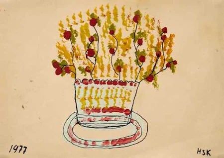 HANS KRÜSI — Blumentopf. 1977. — Koller Auktionen