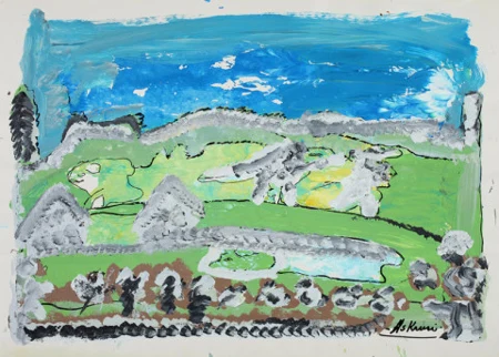 Landschaft mit Figuren