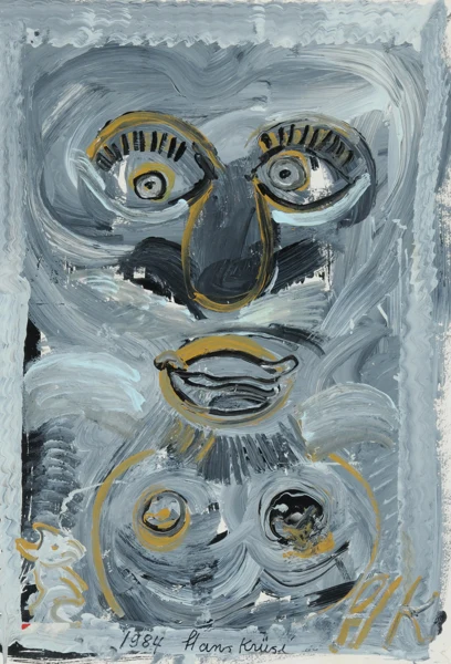 Hans Krüsi — Zwei Gesichter ineinander, 1984