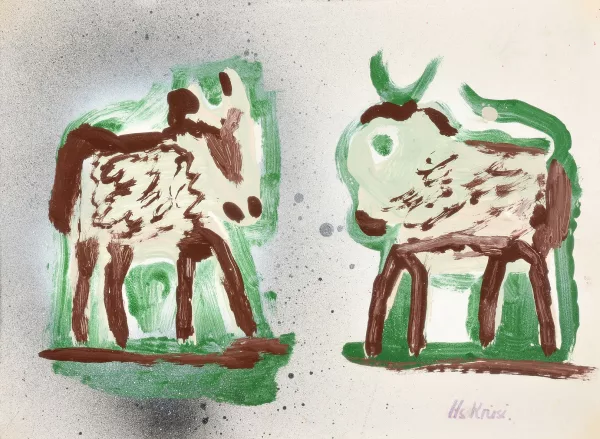 Hans Krüsi — Zwei Tiere