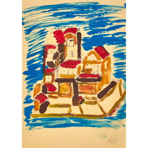 Hans Krüsi — "Dorf mit Perspektive".
