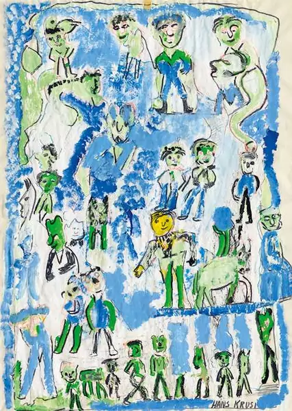 HANS KRÜSI — Symphonie in Blau. (symphony in blue) — Koller Auktionen