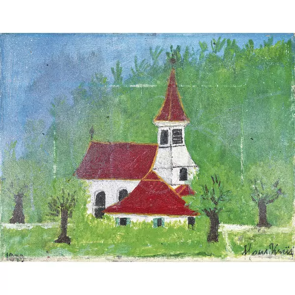 Landschaft mit Kapelle