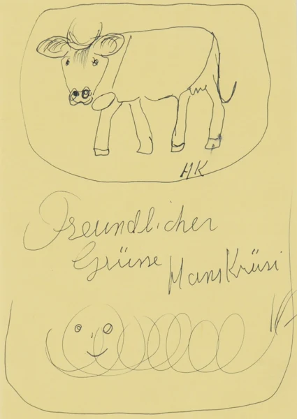 Hans Krüsi — Kuh und Wurm