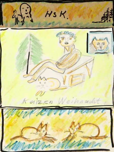 Katzen Weihnacht