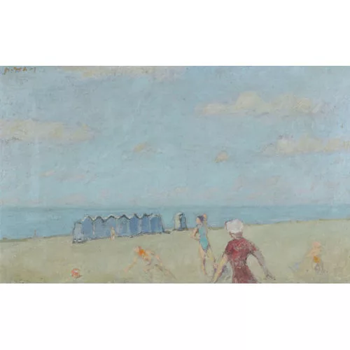 Hans Potthof — "Kinder am Strand".
