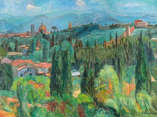 Hans Purrmann — Blick auf die Boboli-Gärten, 1943