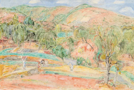 Hans Purrmann — Südliche Landschaft (Ospedaletti), 1950