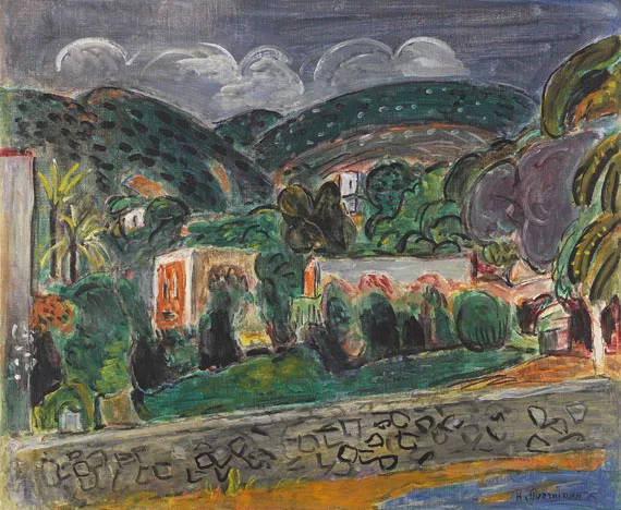 Hans Purrmann — Hügellandschaft auf Ischia