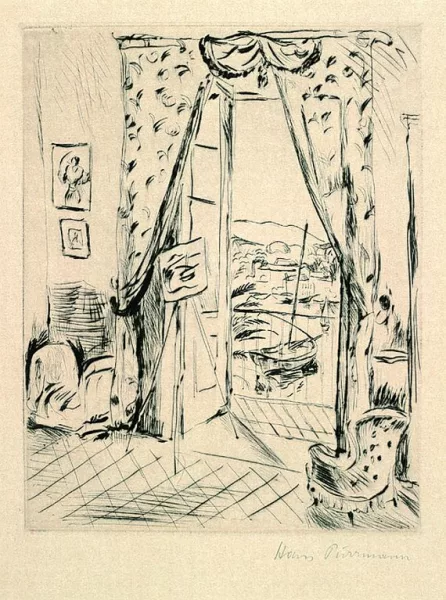 Hans Purrmann — Interieur Porto d'Ischia