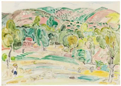 Hans Purrmann — Südliche Landschaft (Ospedaletti bei San Remo)