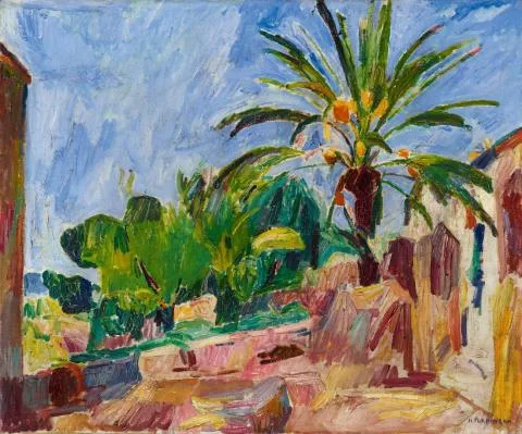 Hans Purrmann — Landschaft mit Palme