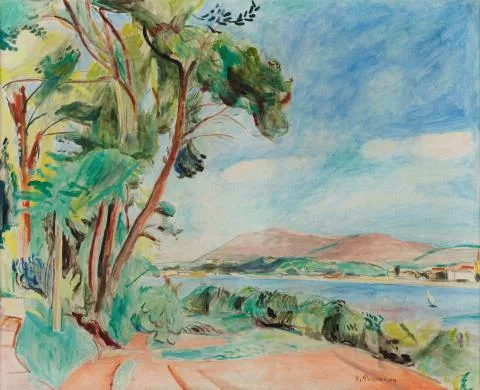 Hans Purrmann — Uferlandschaft bei Hendaye