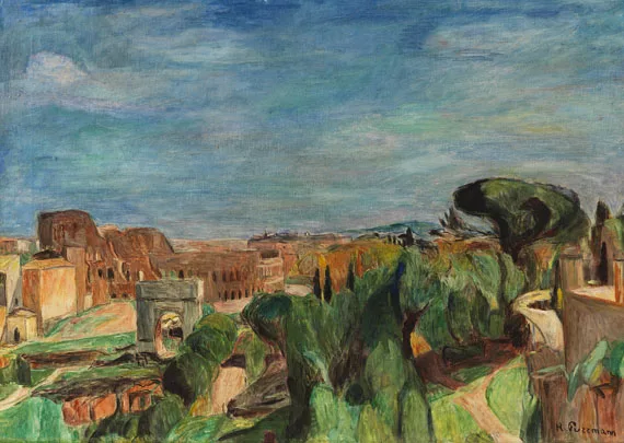 Hans Purrmann — Blick auf das Kolosseum in Rom