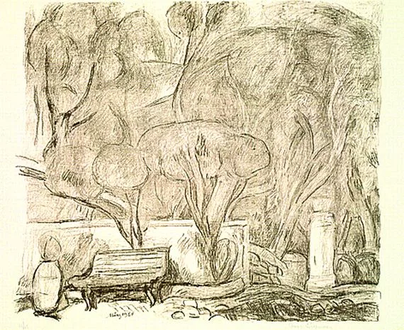 Hans Purrmann — Garten in Levanto (II)