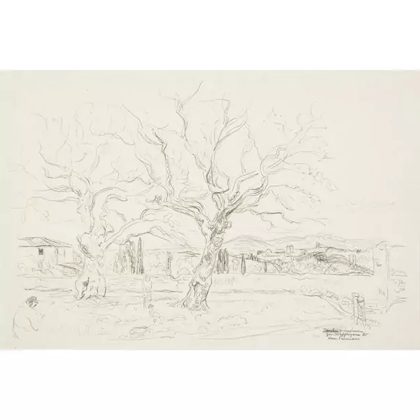Hans Purrmann — Landschaft bei Siena — Galerie Kornfeld