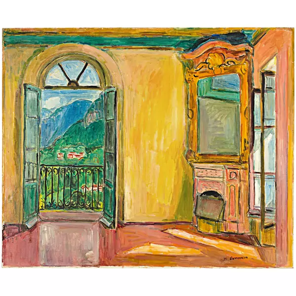 Hans Purrmann — Das Hesse-Zimmer in der Casa Camuzzi — Galerie Kornfeld