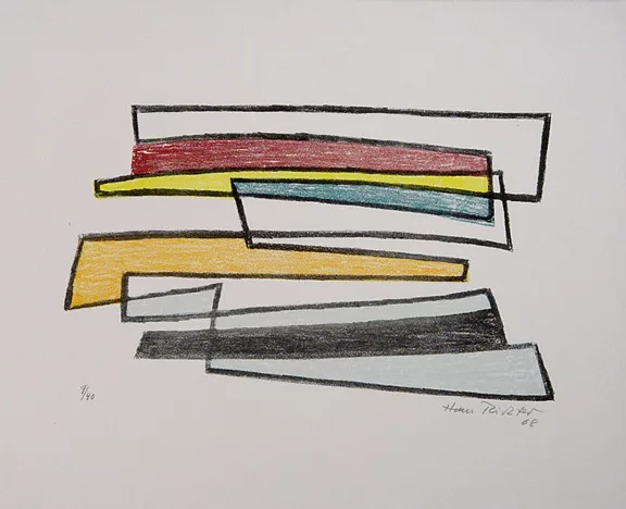 Hans Richter — 3 Blätter: Kompositionen, 1968
