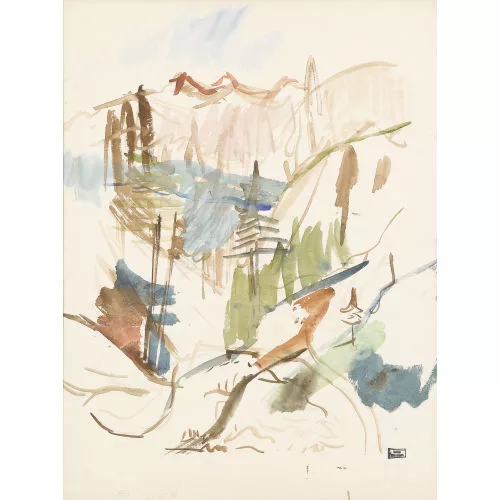 Hans Rohner — Sommerliche Berglandschaft.