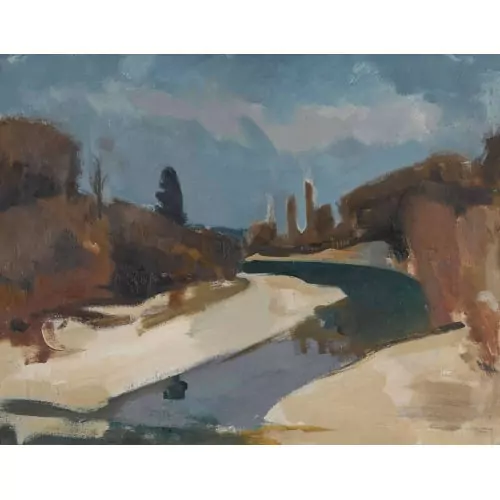 "Birslandschaft im Vorfrühling"