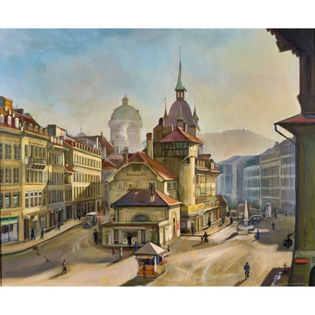 Der Berner Waisenhausplatz mit Holländerturm
