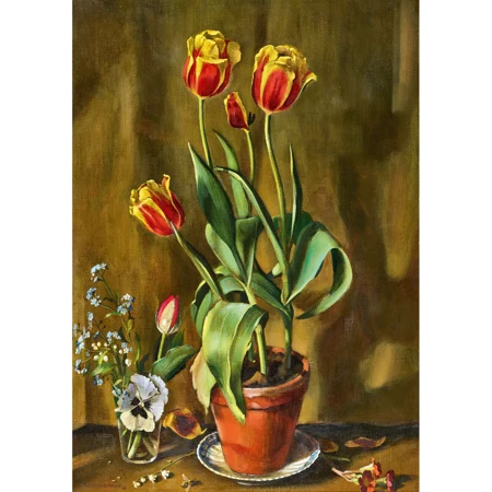 Rembrandt-Tulpen im Topf