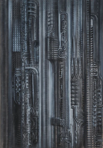 HR Giger — N.Y.C. XIX (Dom), 1981