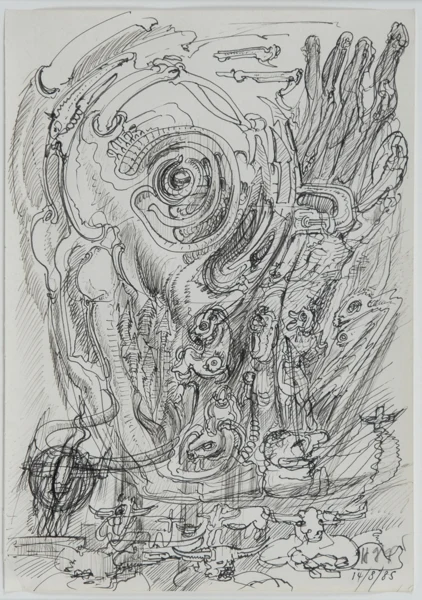 HR Giger — Ohne Titel, 1985