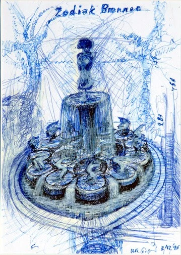 HR Giger — Zodiak Brunnen, 1996