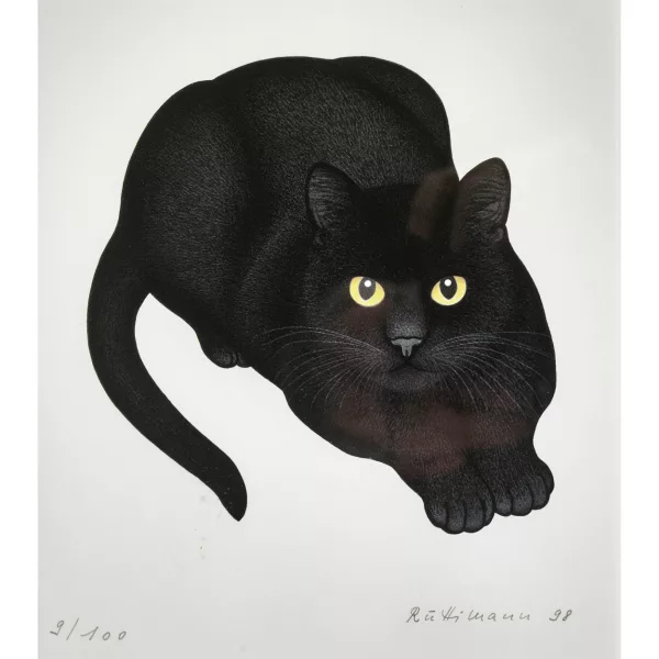Hans Rüttimann — Schwarze Katze.
