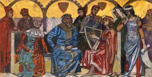 Manesse und Hadlaub. Um 1901