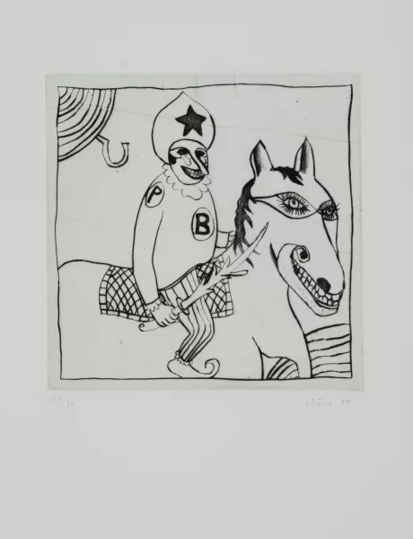 Hans Schärer — 3 Blätter: Ohne Titel, 1979 (2); Ohne Titel