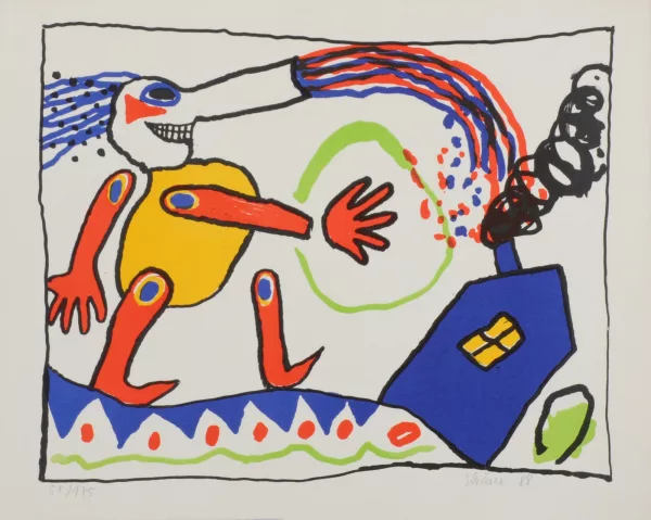 Hans Schärer — 2 Blätter: Der Besen, 1979; Ohne Titel, 1988