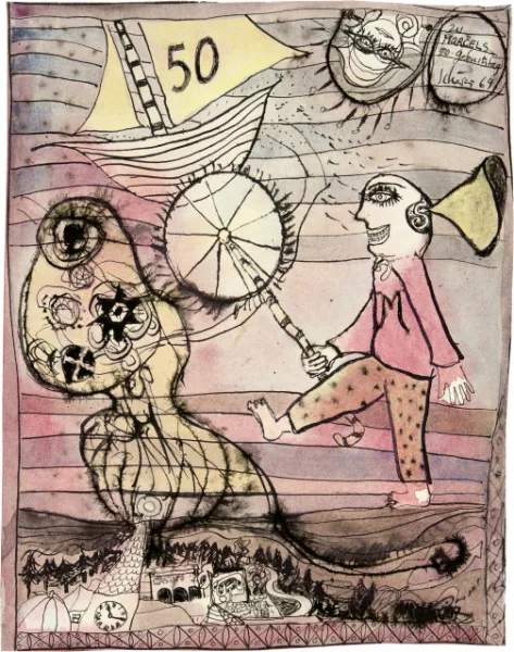 Hans Schärer — Ohne Titel (Grussbild)