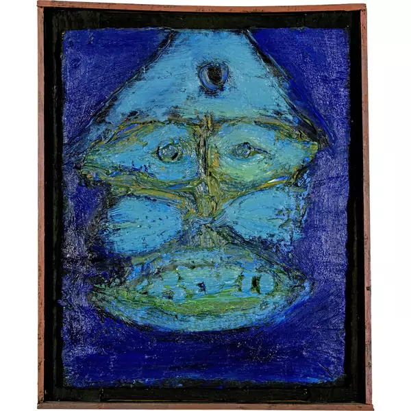 Hans Schärer — Der Geist des blauen Berges - Kopf — Galerie Kornfeld