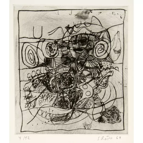 Hans Schärer — Sonett des Voyelles — Galerie Kornfeld