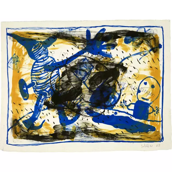 Hans Schärer — Kopf. - Verbesserung der Nebenerscheinungen (2). - Poker Variante A und C. - Nasa — Galerie Kornfeld