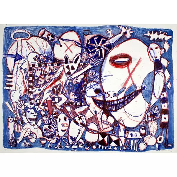 Hans Schärer — Tscherno-Billy (2 Farbvarianten) — Galerie Kornfeld