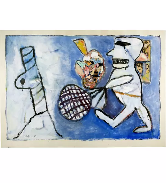 Hans Schärer — Ohne Titel (Der Tennisspieler) — Galerie Kornfeld