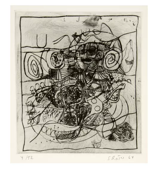 Hans Schärer — Sonett des Voyelles — Galerie Kornfeld