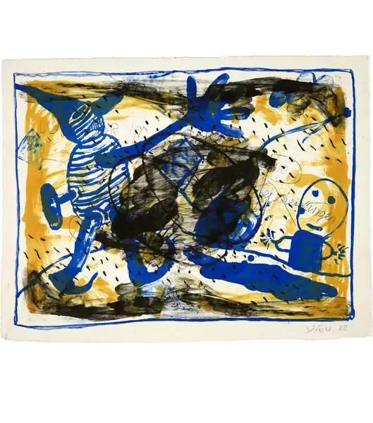 Hans Schärer — Kopf. - Verbesserung der Nebenerscheinungen (2). - Poker Variante A und C. - Nasa — Galerie Kornfeld