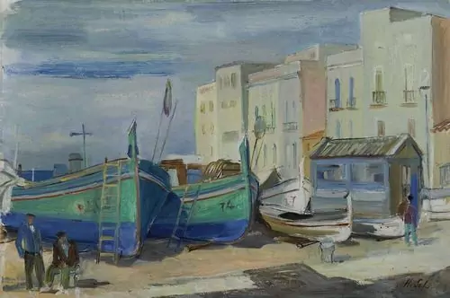 HANS SCHOELLHORN — Fischerboote. — Koller Auktionen
