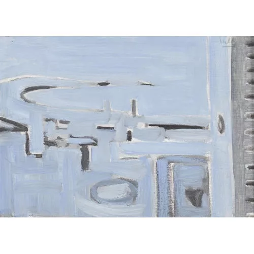 Hans Seiler — Komposition in Blau.