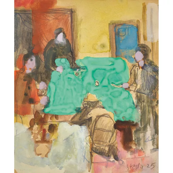 Hans Stocker — Das Billardspiel.