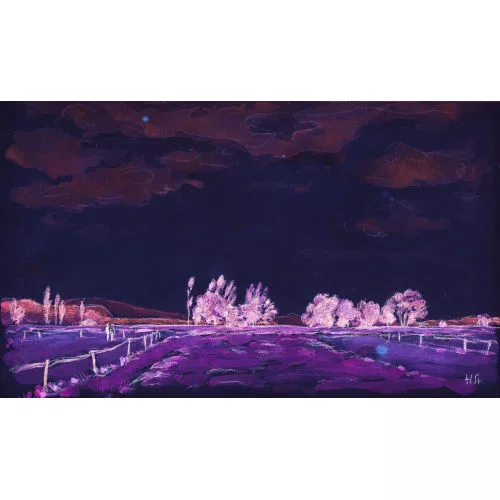 Hans Sturzenegger — "Landschaft bei Gottlieben am Untersee".
