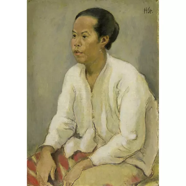 Hans Sturzenegger — Sitzende chinesische Frau — Galerie Kornfeld